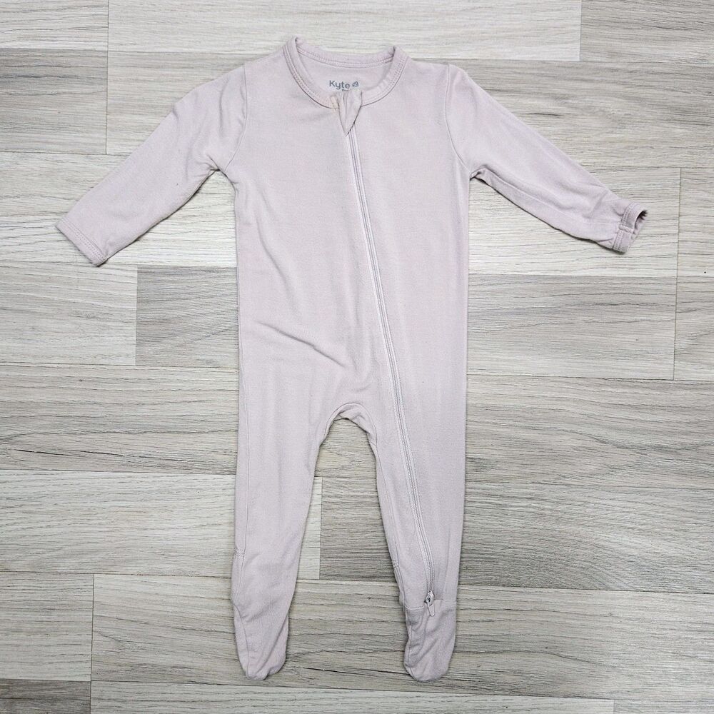 Kyte Baby Girl Pink Footed Sleeper 3-6 Months Bamboo